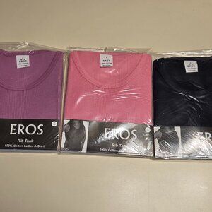 EROS Rib Tank Tops-Set of Three